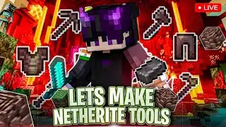 🔴 Let&rsquo;s Make Netherite Tools In Minecraft Live | IPad Pro M4