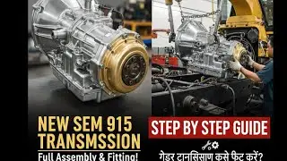 SEM 915 Motor Grader Transmission Fitting | Step by Step Full Process 🚜 #motargredar #virel 