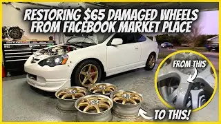 CHEAP WHEELS RESTORATION. DIY PAINT & REPAIR #restoration #diy #wheels