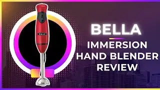 BELLA Immersion Hand Blender with Whisk Attachment