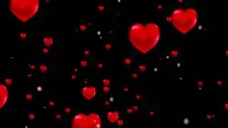 black screen heart effects full screen