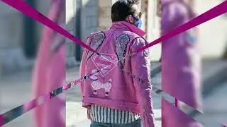Nicolas Cage Pink Jacket