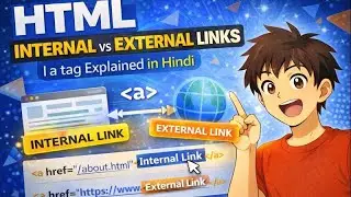 HTML Internal vs External Links | a tag Explained in Hindi @mishra_coding