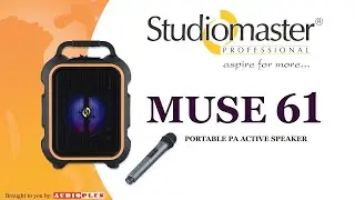 MUSE 61 Portable PA Active Speaker with TWS & Sing-Along feature by Studiomaster Professional