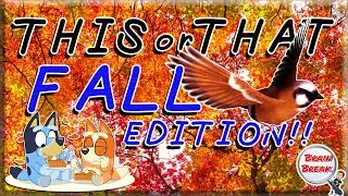 This or That? Fall Edition! 🍁 Would You Rather? 🍁 Fall Fitness Game for Kids 🍁 GoNoodle 🍁 Autumn