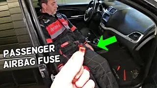 DODGE JOURNEY PASSENGER AIRBAG OCCUPANCY SENSOR FUSE LOCATION REPLACEMENT FIAT FREEMONT.AIRBAG LIGHT