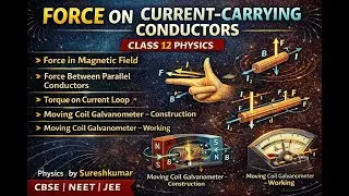 Moving Charges & Magnetism - 5 | Force on Current Carrying Conductors & Galvanometer | CBSE | NCERT