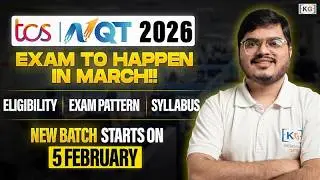 TCS NQT 2026 in March | Eligibility, Exam Pattern, Syllabus, Cutoff & Preparation Plan
