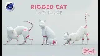 Cat Rig for Cinema 4D. Demo