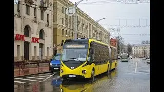 Поездка на электробусе БКМ-Е433  гос.№ АС 3701-7 марш.103