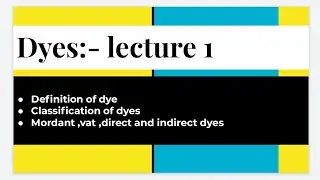 Dyes chemistry in hindi /dyes bsc 3rd year /dyes chemistry