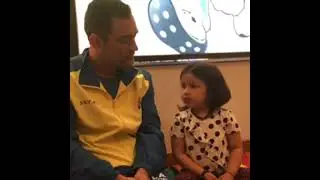 Ms dhoni old video | talking in different languages | with Jiva dhoni | #shorts | Instagram video