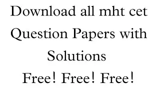 How to download all MHT CET question papers with Answers | #learnwithsarika #mhtcet #mhtcet2023