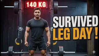 LEG DAY GONE .....? | 140 KG SQUAT | DAY 34 | GAURAV RAUTELA