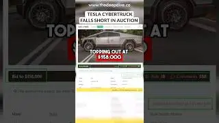 Tesla Cybertruck Falls Short in Auction #cybertruck #tesla #electricvehicle #ev #cars #elonmusk