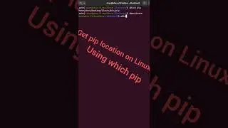 Get pip location on Linux| which pip cmd