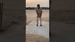 Rajasthan Police Head constable playing cricket 🏏 #rajasthanpoliceashusir #shorts