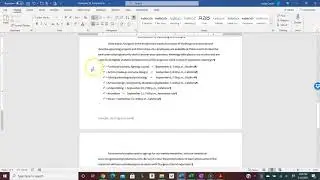 Setting a Dot Leader Tab in a Word Document