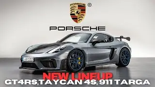 Porsche Lineup at Silicon Valley Auto Show 2025 | GT4 RS, Taycan 4S & 911 Targa | [4K]