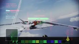 Ace Combat Infinity: CFA-44 Strigon Leader (Level 1) vs Moby Dick Pursuit 2