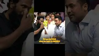 Cinema conversations 🎬❤️😅 #Suriya #Vetrimaaran #surya #vaadivaasal #vadivasal