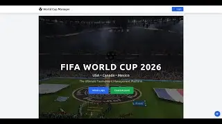 World Cup Tournament Manager Demo - Create & Simulate Tournaments