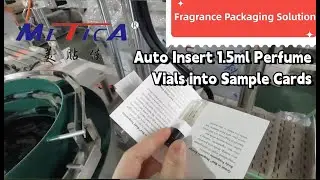 Automatic Perfume Vial Sample Card Inserting Machine | Fragrance Sample Packaging Solution