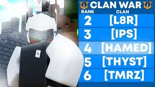 We got TOP 5 in our 2nd ever Clan Wars in Roblox Bedwars