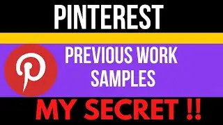 Pinterest Previous work samples