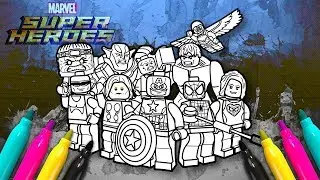 LEGO MARVEL Superheroes 2 Coloring Book | New Avengers Super Hero Characters