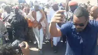 Accueil du père de la communauté ISSA Ogass #MoustaphaMedIbrahim à Guelileh