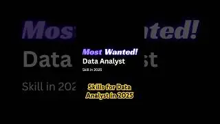 Skills required to be a Data Analyst in 2025 #shorts #dataanlysis #careergrowth