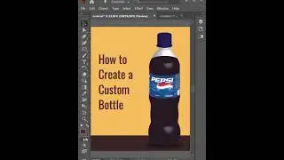 Adobe Illustrator Tutorial | How to Design a Custom Bottle #shorts #adobeillustrator