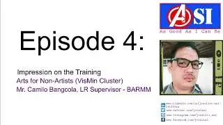 Impression Made by Mr. Camilo Bangcola on the Training: Arts for Non-Artists