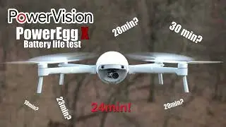 PowerVision PowerEgg X battery life and hovering test