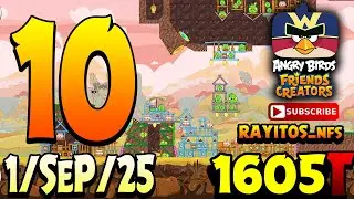 Angry Birds Friends Level 10 Tournament 1605 Highscore  POWER-UP walkthrough