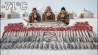 7500kg Sheep & Giant Fish Hunt at -71°C Yakutia | Feeding Entire Village | Extreme Survival