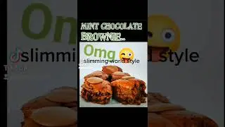 slimming world style MINT CHOCOLATE BROWNIE.15 & half syns for 6 pieces ❤️  Instagram garymoore65.