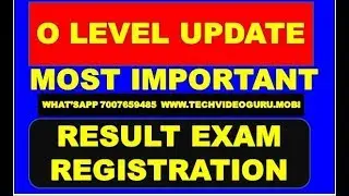 O LEVEL LATEST NEWS EXAM RESULT REGISTRATION CERTIFICATE ADMIT CARD CCC SEPTEMBER
