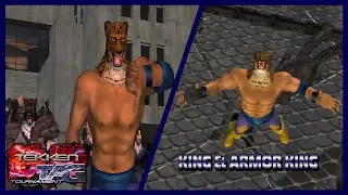 TEKKEN TAG TOURNAMENT [PS2] Arcade Mode &ndash; King & Armor King&nbsp;Gameplay [4K 60FPS]