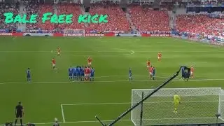 Gareth Bale Amazing Freekick Goal Slovakia 2016.06.11 Euro 2016