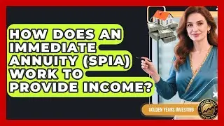 How Does An Immediate Annuity (SPIA) Work To Provide Income? - Golden Years Investing