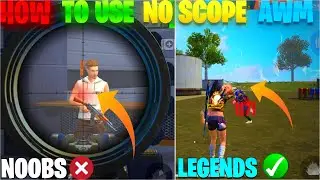 HOW TO USE AWM WITHOUT SCOPE 🤯| SECRET NO SCOPE AWM TIPS & TRICKS 🔥- GARENA FREEFIRE