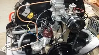 1955 Volkswagen VW Beetle 36HP Motor Warm Startup