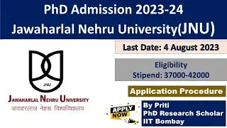 JNU PhD Admission 2023 | PhD Admission 2023