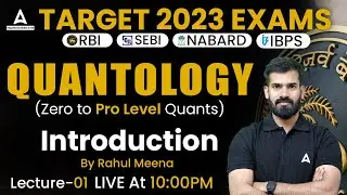 Quantology for All Regulatory Bodies Exams | Part #1 | Quantology by Rahul Meena