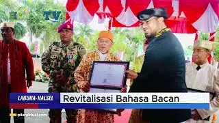 Pemkab Halsel Dianugerahi Penghargaan Revitalisasi Bahasa Bacan Oleh Kemendikbudristek RI
