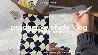 productive uni vlog 🍵: finals exams, studying Python, english studies, planning & more! Ft. Ponder