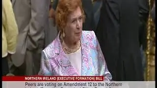 House of Lords Baroness Fookes on the Woolsack