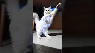 Smart cat dance|Ai shorts #cutecat #cat #shorts